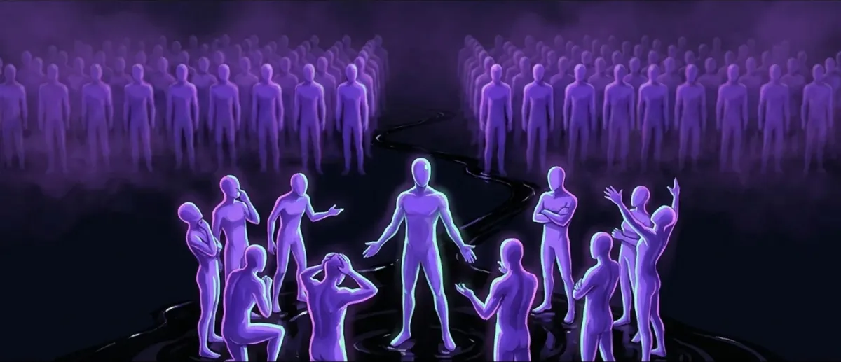 Outgroup Homogeneity Bias: an illustration of the bias